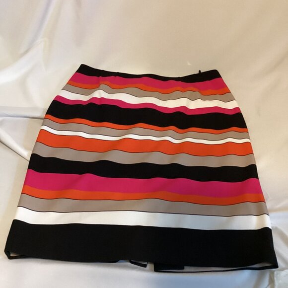 Vintage, Not Vanilla Kasper – Size 10 – Bold Striped Sleeveless Top & Skirt - Picture 3 of 11